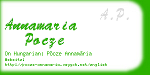 annamaria pocze business card